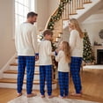 thumbnail image 4 of Nibbcoa Family Matching Christmas Pajamas Long Sleeve Tops and Plaid Family Home Loungewear  PJs, 4 of 9