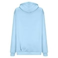 thumbnail image 3 of QUINDOS Womens Hoodies Pullover Letter Womens Sweatshirts Casual Long Sleeve Graphic Crew Neck Pullover Tops, 3 of 5