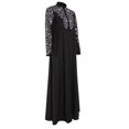 thumbnail image 4 of MesaSe Femmes Musulmane Robe Kaftan Arabe Jilbab Abaya Islamique Dentelle Couture Maxi Robe, 4 of 6