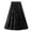 Black, variant on HGIEYS Women's High Elastic Waist Velvet Midi Long Pleated Swing Ruffled Skirt