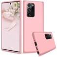 thumbnail image 1 of HAHDAXIA Compatible with Galaxy Note 20 Ultra 5G Case, Liquid Silicone Microfiber Cloth Lining Full Body Cover with Screen & Camera Protection 6.9 inch 2020 (Pink), 1 of 7