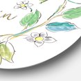 thumbnail image 3 of Designart 'Mediterranean Breeze XII' Art Mural Rond en Métal Style Ferme - Disque de 36, 3 of 5