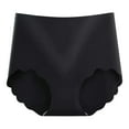 thumbnail image 3 of wcjm Black Women's Briefs Women's Underwear Comfortable High Waist Briefs Without Seam Breathable No Show Underwear Women, 3 of 5