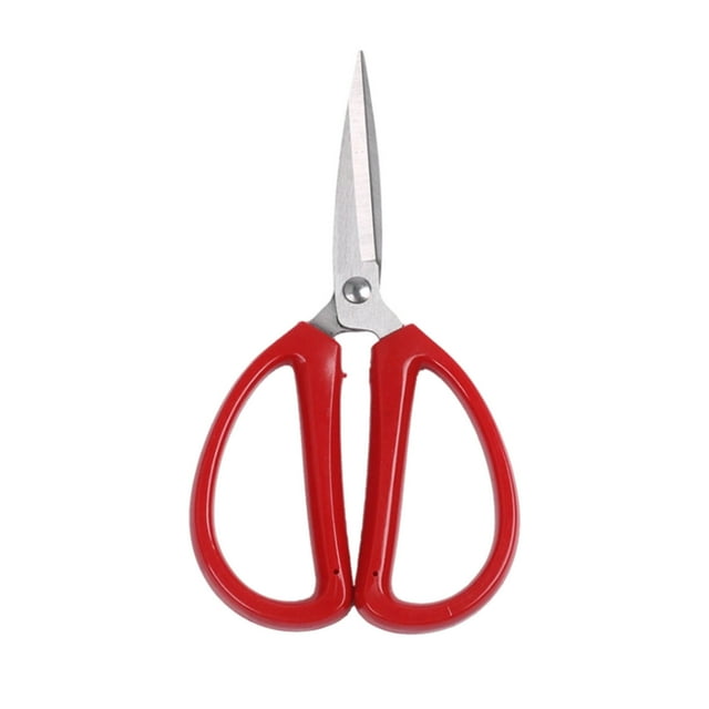 Binmer Stainless Steel Household Scissors For Office And Study Students Cutting Plastic Handles Cutting Fabrics Cutting Thread Ends Pointed DIY Small Scissors