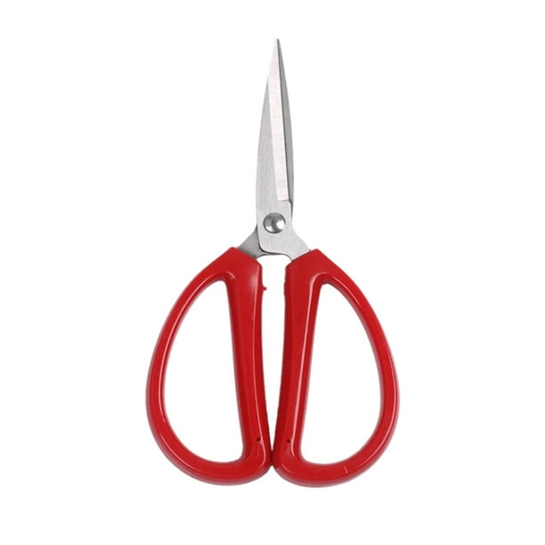 Tijeras de Acero Inoxidable, Diseño Ergonómico En Mango Rojo, Hojas Duraderas En Un Corte Sin Esfuerzo, Puntas de Precisión para Cortes Limpios, Ideales En Labores Manuales, Tareas de Oficina y Proye