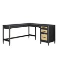 thumbnail image 2 of Better Homes & Gardens Springwood L-Shape Desk, Charcoal Finish, 2 of 9