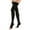 Black, variant on duomed Advantage Soft Opaque 20-30 mmHg Thigh High Open Toe w/Top Band Compression Stockings, Beige, Small, Petite