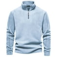 thumbnail image 6 of Dovford Men's Quarter Zip Up Sweaters Slim Fit Lightweight Mock Neck Pullover Casual Polo Sweaters, 6 of 6