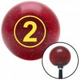 thumbnail image 1 of American Shifter  Yellow Ball No.2 Red Metal Flake Shift Knob with M16 x 1.5 Insert Shifter Auto Manual, 1 of 1