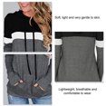 thumbnail image 4 of Sudadera con capucha para mujer, Top informal, sudadera con cordón de 3 colores, fibra de poliéster para otoño, 4 of 5