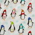 thumbnail image 3 of Linery & Co. Rustic Lodge Velvet Plush 4-Piece Sheet Set Penguins Twin, 3 of 5