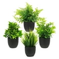 thumbnail image 1 of 4 Uds plantas suculentas artificiales en maceta decoración de plantas falsas decoración de bonsái simulada realista, 1 of 7