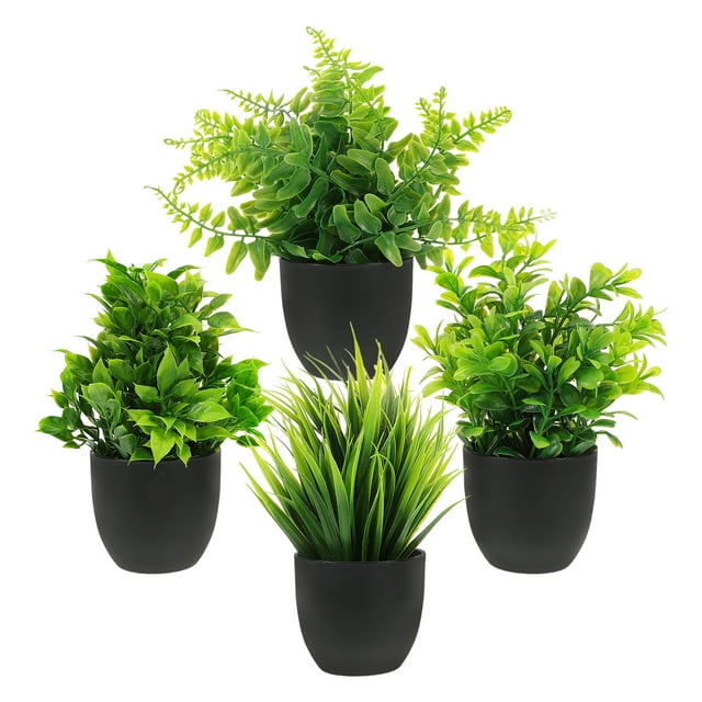 4 Uds plantas suculentas artificiales en maceta decoración de plantas falsas decoración de bonsái simulada realista