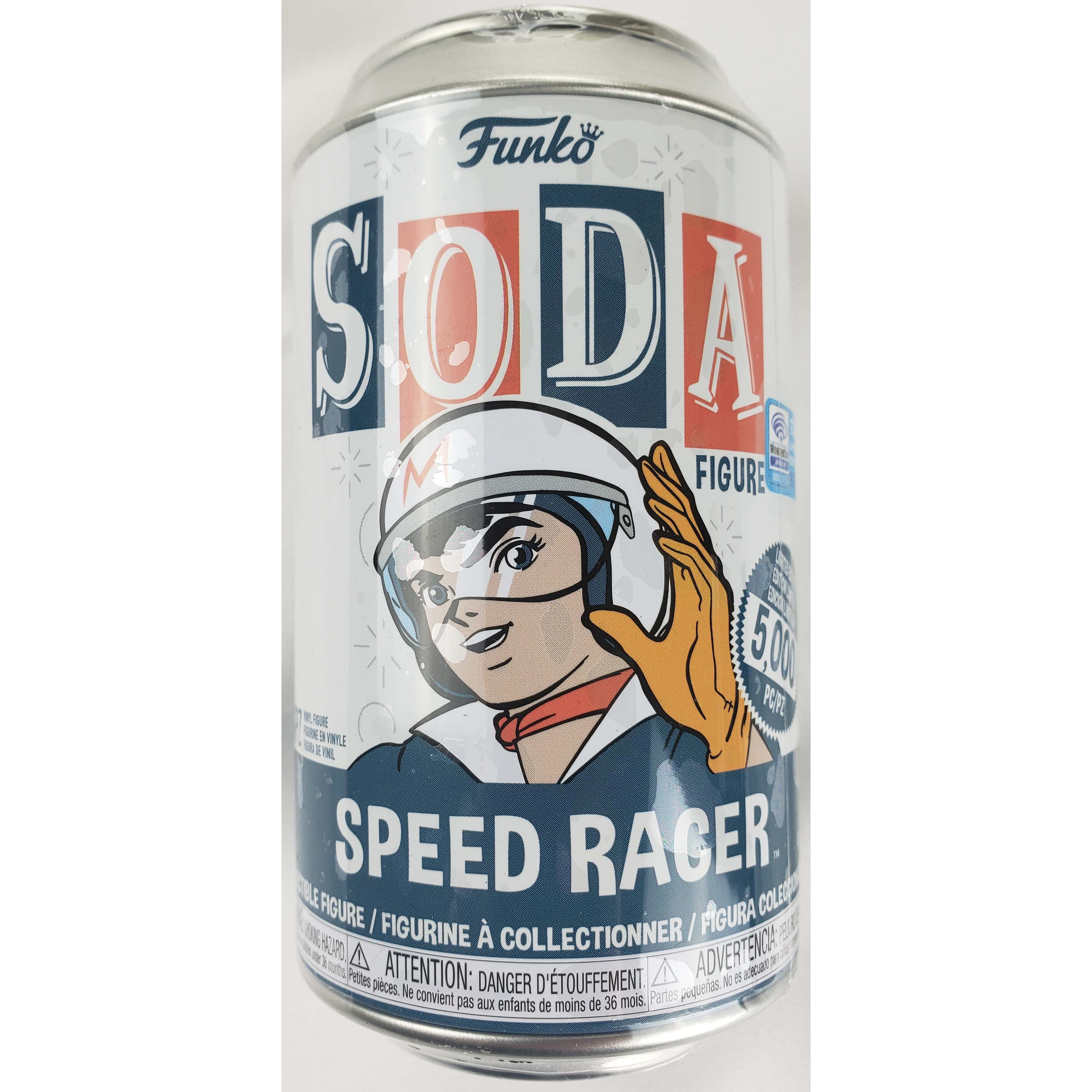 Speed Racer Can Wondrous Convention Exclusive Vinyl Figure *DENTED* Funko Soda