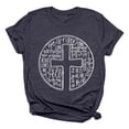 thumbnail image 3 of YUEHUA Easter Shirts for Women He is Risen T-Shirt Christian Easter Short Sleeve Easter Gift Bible Verse Tee Tops, 3 of 3