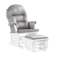 thumbnail image 2 of Suite Bebe Monti Glider and Ottoman in White Finish with Gray Cushion, 2 of 6
