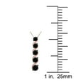 thumbnail image 5 of Aone Jewelry 1.00 Carat Natural Black Diamond Five Stone Spiral Design Pendant Necklace For Woman Crafted In 14k Rose White and Yellow Gold With 18 Gold Plated Over 925 Sterling Silver Box Chain, 5 of 6