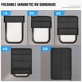 thumbnail image 5 of AGPtek RV Door Window Cover Shade, RV Door Shade Cover RV Accessories For Camping car - 25" X 16" Black (2Pack), 5 of 9