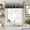 Black White, variant on Sage Green Farmhouse Short Window Curtain Valances, Ombre Gradient Striped Minimalist Texture Rod Pocket Kitchen Valances for Living Room Bedroom Bathroom Cafe 42" x 12"