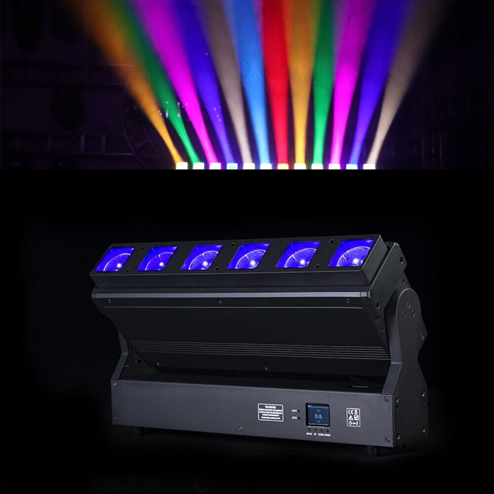 Beam Zoom Stage Bar 6X40W LED Moving Head Strobe Wash Effect Blinder Light Event