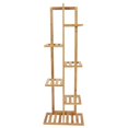thumbnail image 2 of Estante para flores, soporte para plantas de madera, estante para plantas macizo, soporte para plantas de madera, artesanía excepcional, 2 of 9