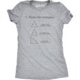 thumbnail image 1 of Womens Name The Triangles Funny Math T Shirts Sarcasm Novelty I Love Math Tee Humor, 1 of 7