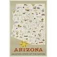 thumbnail image 2 of Vintage Apple Collection 17x24 White Modern Wood Framed Museum Art Print Titled - Arizona, 2 of 4