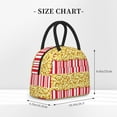 thumbnail image 3 of Haiem Popcorn Printed Lunch Bag Women, Lunch Box Lunch Bag for Women, Small Leakproof Cute Lunch Tote Large Capacity Reusable Insulated Cooler Lunch Container, 3 of 6