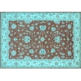 thumbnail image 1 of Ahgly Company Indoor Rectangle Persian Light Blue Traditional Area Rugs, 5' x 7', 1 of 4
