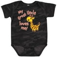 thumbnail image 3 of Inktastic My Great Uncle Loves Me- Cute Giraffe Boys or Girls Baby Bodysuit, 3 of 5
