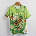 thumbnail image 4 of Daisy T-Shirt O Neck Oversize T-Shirts Short Sleeve Classic Tees Women Summer Graphic Tops, 4 of 5