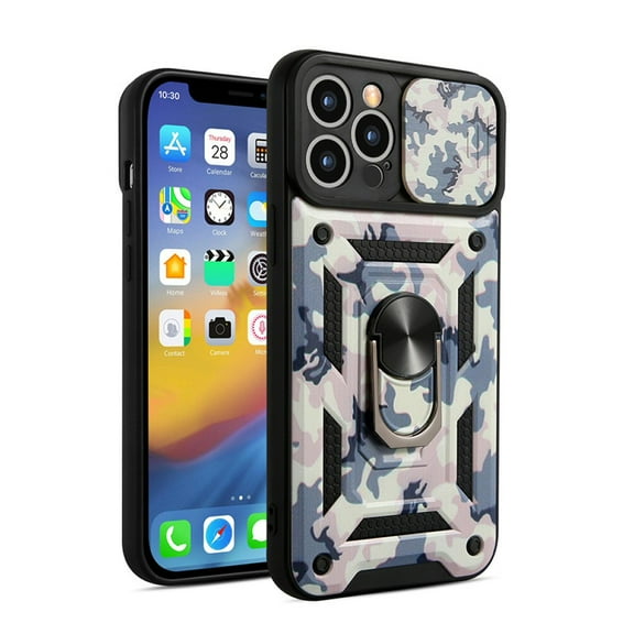 Shockproof Case For iPhone 13 in White Hybrid Armor Cover