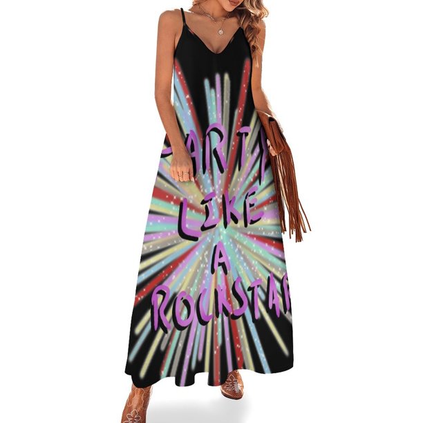 Fiesta como una estrella de rock Vestido sin mangas Vestido estilo coreano Vestido de fiesta de lujo para mujer Vestido de fiesta de noche Ropa de mujer Verano 2024