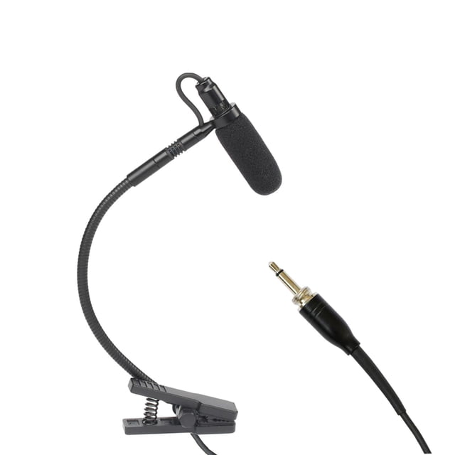 VONKY Instrument Microphone Condenser Clip Metal for Performance Stage Sax Trumpet L3 Black L3