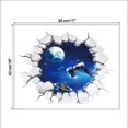 thumbnail image 3 of Xloro 3D Space Wall Stickers Outer Space Planet Vinyl Wall Decals for Home Wall Decor Removable Universe Art for Living Room Bedroom Office (1Pc 16"x17"), 3 of 3