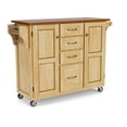 thumbnail image 3 of Homestyles Chariot de Cuisine Roulant en Bois Create-a-Cart Marron, 3 of 11