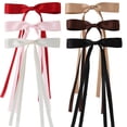thumbnail image 4 of PCS Pinzas para el cabello con lazo con cola larga,Lazos para el cabello con cinta para mujeres y niñas,Accesorios para el cabello estéticos lindos (Estilo A), 4 of 4