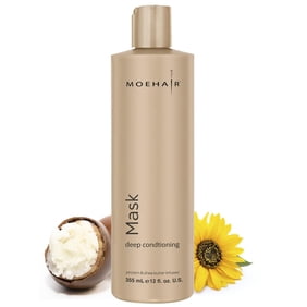 MOEHAIR Hair Mask for Damaged Hair 12 fl oz  | Smoothens Hair & Detangles