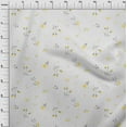 thumbnail image 3 of oneOone Cotton Cambric White Fabric Leaves & Flowers Floral Fabric For Sewing Printed Craft Fabric By The Yard 56 Inch Wide, 3 of 4