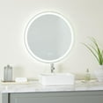 thumbnail image 2 of DecMode 32" x 32" Silver Anti Fog Mirror with LED Light, 2 of 10