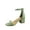 Sage, variant on Women's Weekend Low Chunky Block Heel Open Toe Ankle Strap Dress Sandal Shoes Blue Gini 8.5