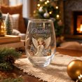 thumbnail image 4 of Christmas Glasses, Stemless Drinking Glass Cups for Xmas Birthday Party Home Kitchen Tabletop Holiday Decor, 4 of 7