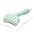 thumbnail image 2 of Pet Deshedding Brush Curved Stainless Steel Blade Grooming Comb Shedding Tool For Medium Long Haired Dogs And Cats, 2 of 9