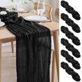 thumbnail image 1 of Tapete de mesa Ase'm, estopilla de 3 m de largo, negro, para decoración, 1 of 7