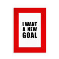 thumbnail image 1 of Je Veux un Nouvel Objectif Art Déco Image de Mode Affichage Art Cadre Photo Rouge, 1 of 4