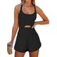 thumbnail image 2 of Caracilia - Mameluco de entrenamiento para mujer, mono corto atlético de una pieza, trajes casuales de verano, ropa de ejercicio y gimnasio, 2 of 5