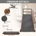 thumbnail image 2 of MOPHOTO Wood Dog Ramp, Non-slip Rubber Mat High Traction Ramp,5 Level Adjustable Folding Pet Ramp for Middle Bed, Couch,Great for Small & Large Old Dogs & Cats,Supports up to 200 lbs, 45"L x 18"W, 2 of 8