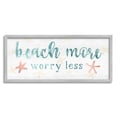 thumbnail image 5 of Stupell Industries Beach More Worry Less Nautical Sign Red Starfish Graphic Art Gray Framed Art Print Wall Art, 30x13, by Natalie Carpentieri, 5 of 5