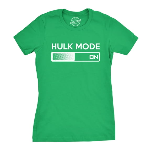 Women's Hulk Mode On T Shirt Funny Comic Book  Tee for Women Womens Graphic Tees