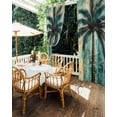 thumbnail image 5 of nqOlkjepod Outdoor Curtains for Patio Waterproof, Boho Beach Tree Outdoor Privacy Panels Grommet, Coastal Vintage Summer Tropical Plant Blackout Outside Curtains for Porch/Cabana 54"x95", 1 Panel, 5 of 8